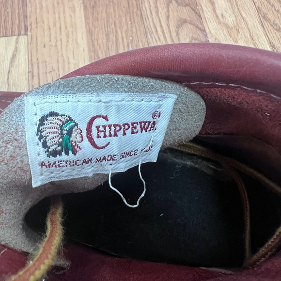 Chippewa Burgundy Leather Footwear - Picture 4 of 4